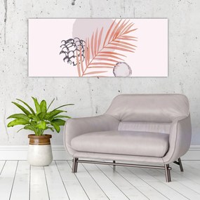 Obraz - Fialový minimalizmus N⁰3 (120x50 cm)