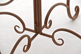 Kovový stôl Sheela - Hnedá antik