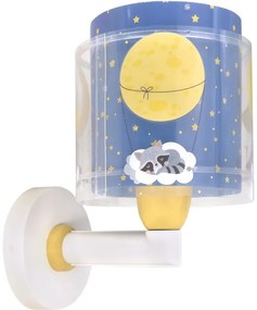 Dalber 76639 - Detská nástenná lampa MOON DREAMS 1xE27/15W/230V modrá