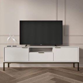 Televizní stolek Austin 135 cm bílý/černý