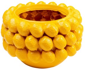 Lemon dekoračný kvetináč žltý