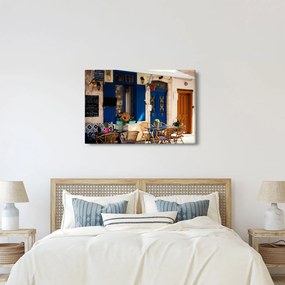 Obraz - Grécke posedenie (90x60 cm)