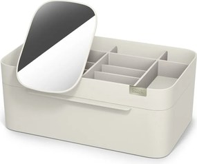 Béžový plastový kúpeľňový organizér na kozmetiku Viva – Joseph Joseph