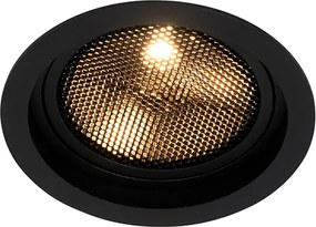 Moderné zapustené bodové svetlo čierne nastaviteľné - Coop 111 Honey