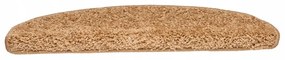 vidaXL Podložky na schody, 15 ks, béžové, 65x21x4 cm