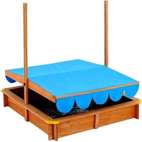 Jurhan & Co.KG Germany Pieskovisko so strieškou, drevené s priestorom na hranie, ochrana UV 50, kryt 1,4m²