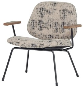 Béžové ženilkové kreslo Aure – WOOOD