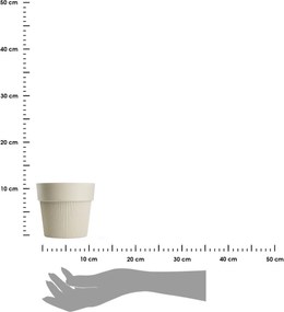 Květináč SILVA LINE 11,5x13,2 cm béžový