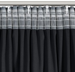 ZATEMŇOVACÍ ZÁVES NA PÁSKE CARLI 140X270 CM ČIERNA