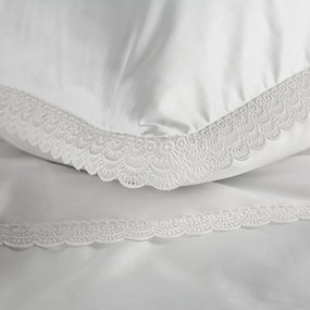 Dekorstudio Elegantné posteľné obliečky RETRO6 v bielej farbe Rozmer posteľných obliečok: Šírka x Dĺžka: 160x200cm + 2 ks 70x80 cm