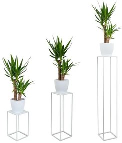 Stojan na kvety 70x24 cm biela