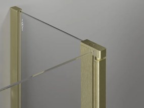 Mexen, Mexen Mist L Duo výklopný sprchový kút 90 x 90 cm, transparentný, brúsené zlato - 8A4L-090-090-55-00