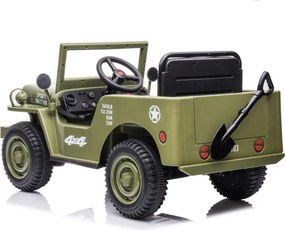 LEAN CARS JH-103 Olivovozelené auto na batérie 4x4