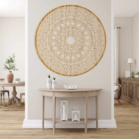 Luxusná drevená mandala na stenu 3D dekorácia do interiéru | HELA: HDF - Orech 30 cm 4341-79186 HDF0342