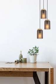 Toolight Toolight, závesné svietidlo 3xE27, APP1811-3CPR, šedá matná-čierna, OSW-00661