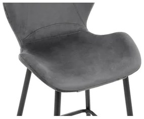 Sivá barová stolička LAIKA