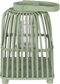 Wind Light 21x21x30 Cm Green Rattan - 21*21*30 cm