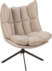 Béžové zamatové relaxačné kreslo Chair Relax Bubby Beige - 78*73*92cm
