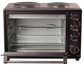 Elektrická rúra  s dvoma platničkami, grilom a otočným ražňom Orava Elektra X1