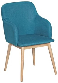 Wohnling Jedálenská stolička v škandinávskom štýle (petrolejová)  (100235621)