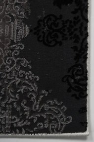 Koberec Tender 27237A čierny / svetlosivý VELVET