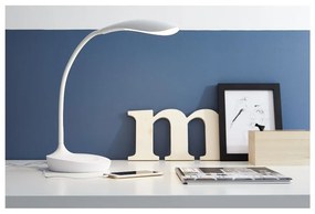 Biela stolová lampička s USB portom Markslöjd Swan