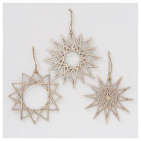 Súprava 3 závesných dekorácií Boltze Lumino