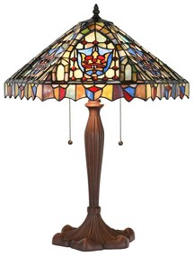 Stolná lampa Tiffany Aubrie - 47x60 cm E27/max 2x60W