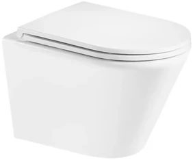 Mereo Mereo, WC závesné kapotované, Smart Flush RIMLESS, keramické, vr. sedátka, MER-VSD85T1