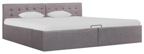 Hydraulický posteľný rám+úložný priestor, látka 180x200 cm