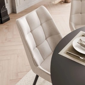 JEDÁLENSKÝ SET LANDRY ČIERNY STÔL + 4 STOLIČKY