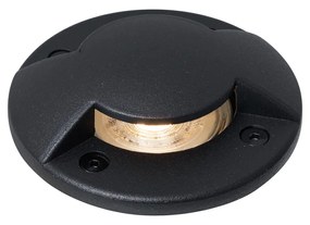 Moderné bodové svietidlo do zeme čierne GU10 50mm s 2-svetelným efektom IP65/IP67 - Cellar