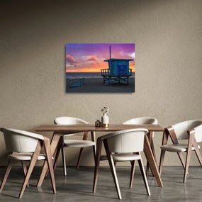 Sklenený obraz z pláže Santa Monica (70x50 cm)