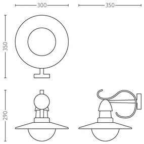 Philips 01816/30/PN - Vonkajšie svietidlo MYGARDEN TOPIARY 1xE27/60W/230V