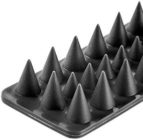 Plastové ochranné hroty proti vtákom sivá, 50 x 4,5 cm, 4 ks