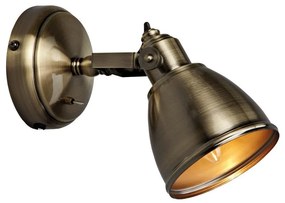 Markslöjd 104048 - Nástenné svietidlo FJÄLLBACKA 1xE14/40W/230V mosadz 104048