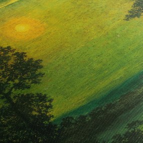 Obraz - Imitator of Ralph Albert Blakelock, Moonlight, reprodukcia (s hodinami) (90x30 cm)