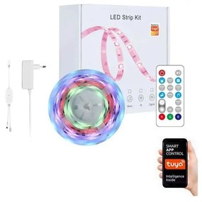 Immax NEO07734L - LED RGB Stmievateľný pásik MUSIC 18W/230V 5m IP65 Wi-Fi Tuya+DO
