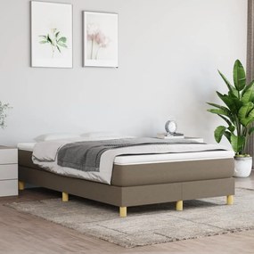 Rám na boxspring posteľ sivohnedý 120x200 cm látka