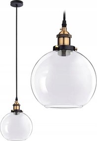 Toolight Toolight, sklenená závesná lampa Verto-B 1xE27 APP045-1CP, hnedá, OSW-00137