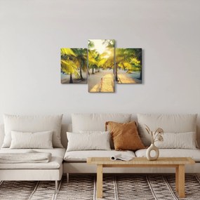 Obraz - Žena v palmách (90x60 cm)