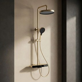 Rea Farel, sprchový set s vaňovým výtokom, zlatá matná, REA-P0355