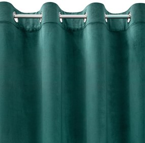 ZATEMŇOVACÍ ZÁVES NA KRÚŽKOCH DARLA SADA 2KS 140X250 CM TMAVOTYRKYSOVÁ