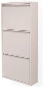 Taupe kovová výklopná skrinka na topánky 50x103x15 cm Billy – Spinder Design