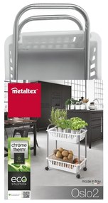 Pojazdný stojan s košíkmi Metaltex Oslo 2