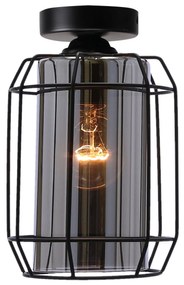 Candellux Čierne stropné svietidlo Jonera pre žiarovku E27 31-08404