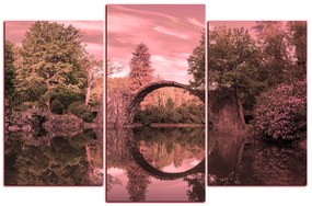 Obraz na plátne - Most v parku v Kromlau 1246VC (105x70 cm)