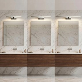 Toolight Toolight, LED nástenné svietidlo, 60cm, 9W, 4000K, 500lm, APP1858-1W, chrómová, OSW-66011