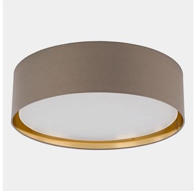 Stropné svietidlo BILBAO 4xE27/15W/230V pr. 60 cm hnedá/zlatá