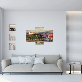 Obraz - Panorama Bratislavy, Slovensko (90x60 cm)